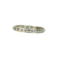 Vintage 1920's White Gold Diamond Band