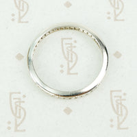 size 7.5 chanel set diamond eternity band in platinum