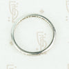 baguette and round diamond thin platinum eternity band 1930's
