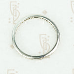 baguette and round diamond thin platinum eternity band 1930's