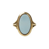 Graceful Antique Rose Gold Banded Agate Ring