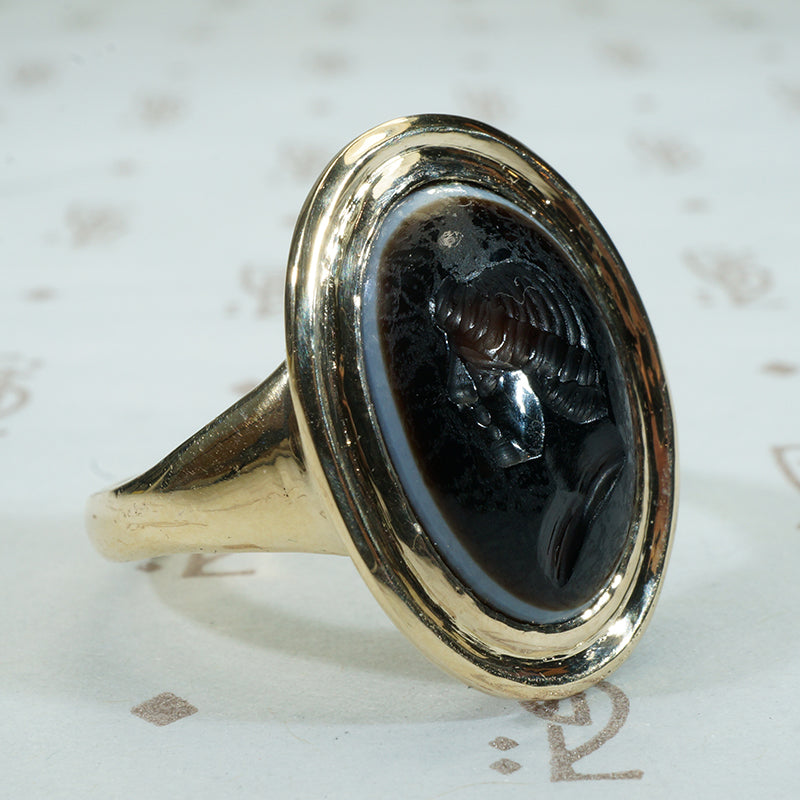 An Ancient Intaglio Ring The Emperor