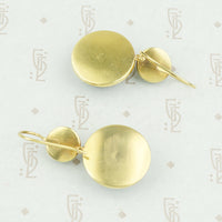 banded agate earrings back view