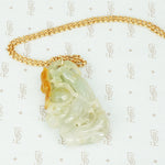 The Bat and Dragon Jade Pendant