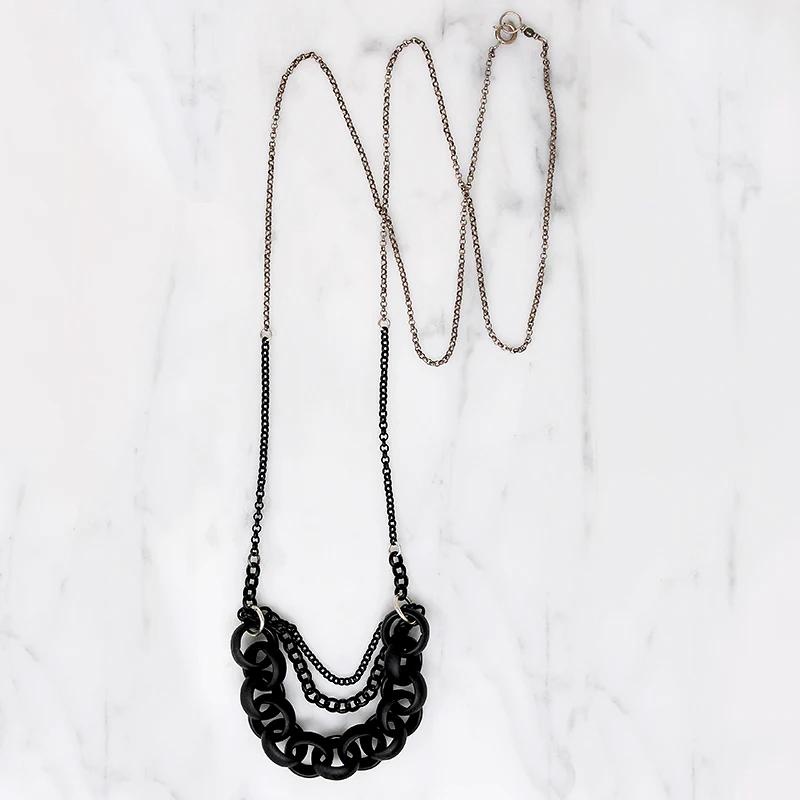 Rock & Roll Blackened Brass Chain Swag by Brin