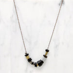 Coconut Silver & Brass Bead Necklace by Brin
