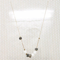 Unusual Glass & Stone Artisan Necklace by Brin