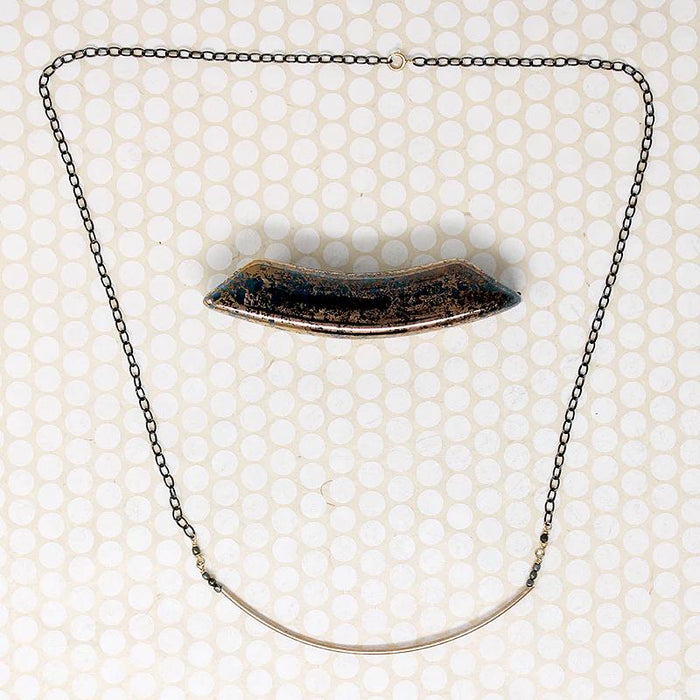 Dramatic Ceramic Bead Convertible Necklace by Brin