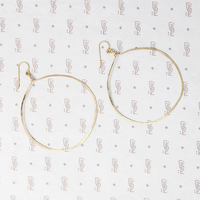 Artisan Gold Filled Hammered Hoops by Brin