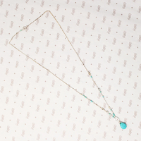 Sky Blue Turquoise Necklace by Brin