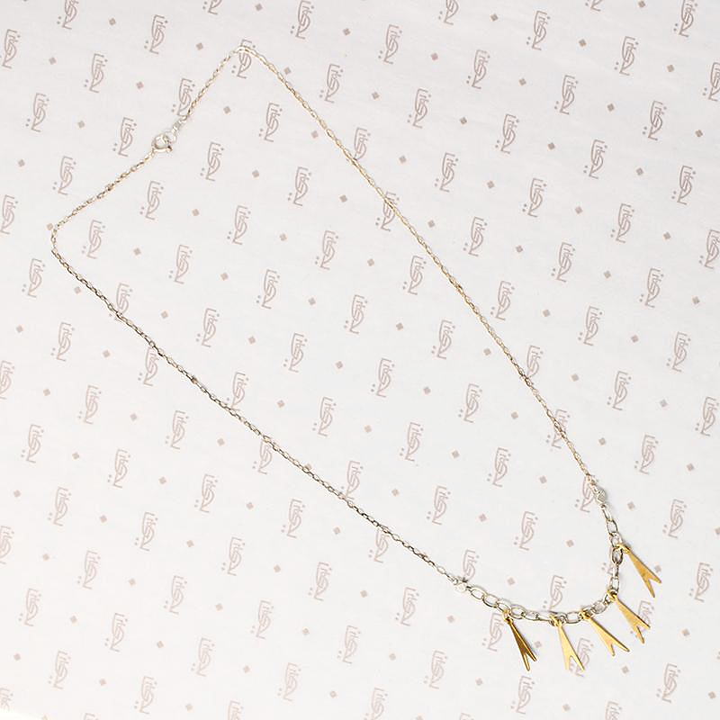 Vintage Brass Dangle Necklace by Brin