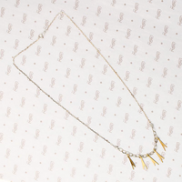 Vintage Brass Dangle Necklace by Brin