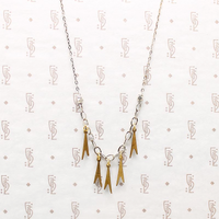 Vintage Brass Dangle Necklace by Brin