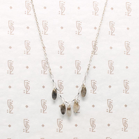 Silver Petal Festoon Necklace by Brin
