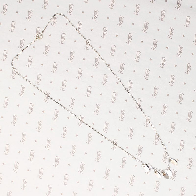 Silver Petal Festoon Necklace by Brin