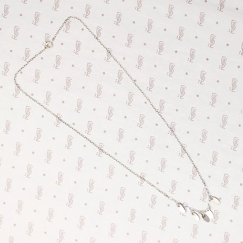 Silver Petal Festoon Necklace by Brin