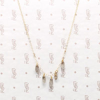 Two Tone Petal Festoon Necklace by Brin