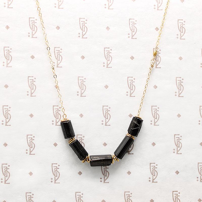 Black Tourmaline Necklace by Brin