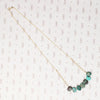 Turquoise Slabs & Gold Filled Chain Necklace by Brin