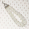 Prismatic Three Strand Glass Bead Necklace
