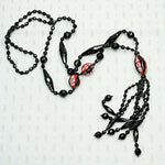 Bold & Graphic Millifiori Bead Sautoir Necklace