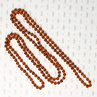 Long Strand of English Moulded Glass Beads