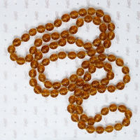 Carved Peking Glass Bead Necklace