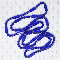 Exquisite Bright Blue Bead Flapper Necklace
