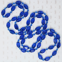 Extra Long Navy Blue Flapper Beads