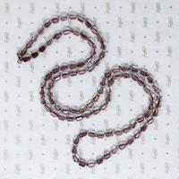 Glittering Purple Cased Glass Beads