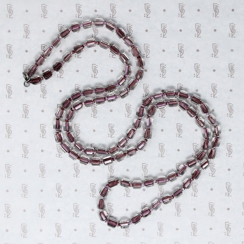 Glittering Purple Cased Glass Beads
