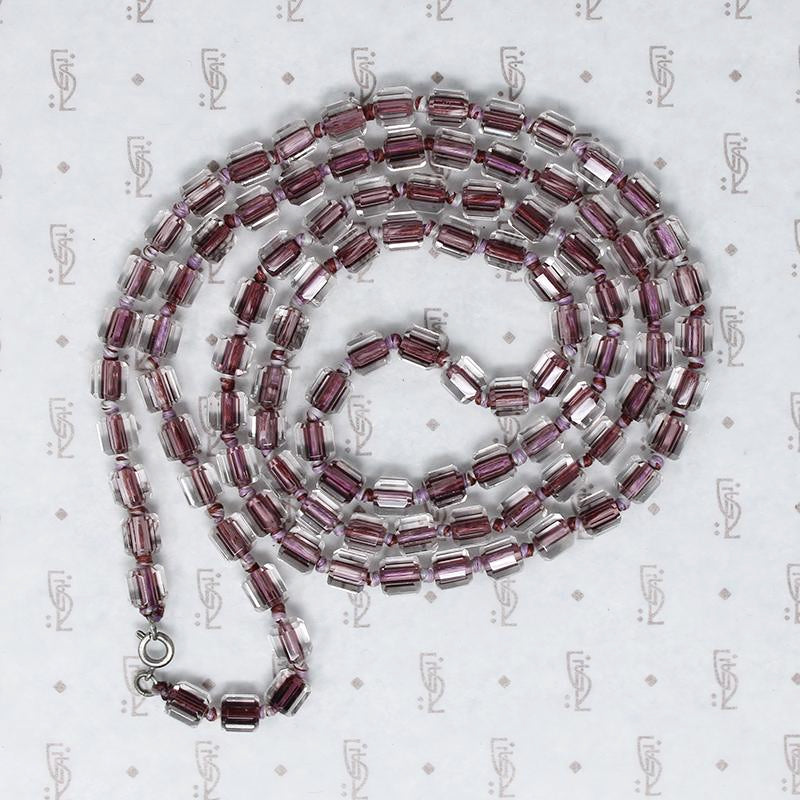 Glittering Purple Cased Glass Beads