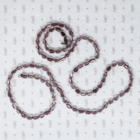 Glittering Purple Cased Glass Beads