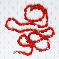 Amazing Tomato Red Deco Bead Necklace