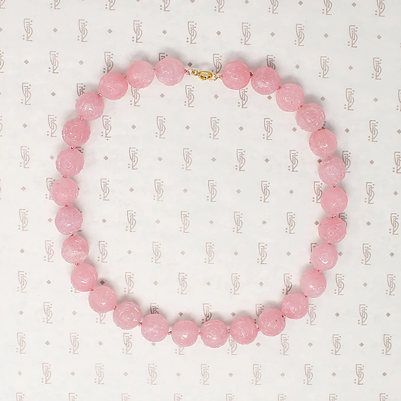Prettiest Pastel Pink Glass Bead Choker