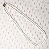 Double Strand of Snowy White Glass Beads
