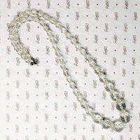 Glittering Glass Graduated Bead Necklace
