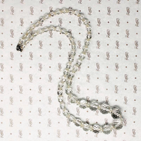Glittering Glass Graduated Bead Necklace