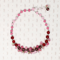 Vivacious Vintage Glass Fruit Bead Necklace