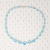 Winter Time Colors Faceted Glass Bead Necklace