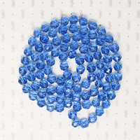 Extra Long Dreamy Blue Glass Flapper Beads