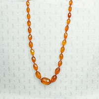 Antique Bourbon-Colored Graduated Amber Beads