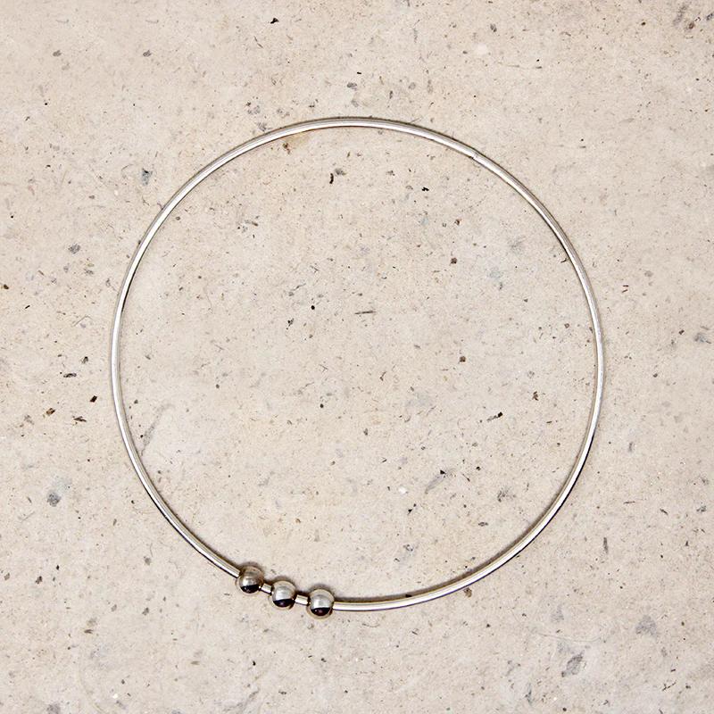 Abacus Bead Bangle in Sterling from Favor