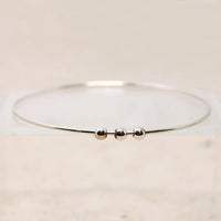 Abacus Bead Bangle in Sterling from Favor
