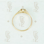 1890's Mellow Gold OMC Diamond Ring