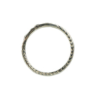 1920's Belias White Gold Engraved Diamond Band - Gem Set Love