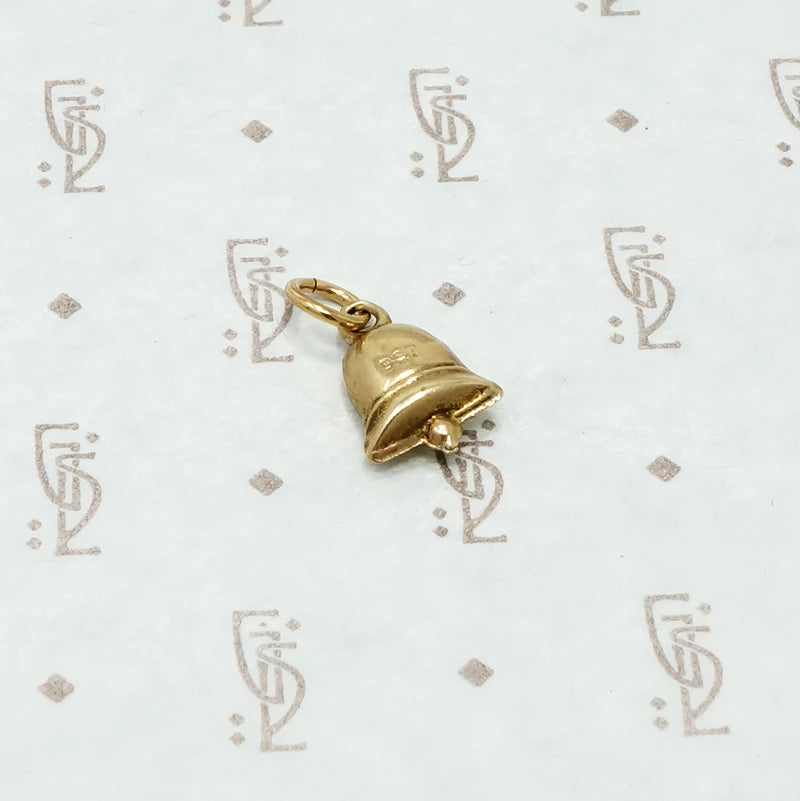 Vintage 1950s 9ct Bell Charm