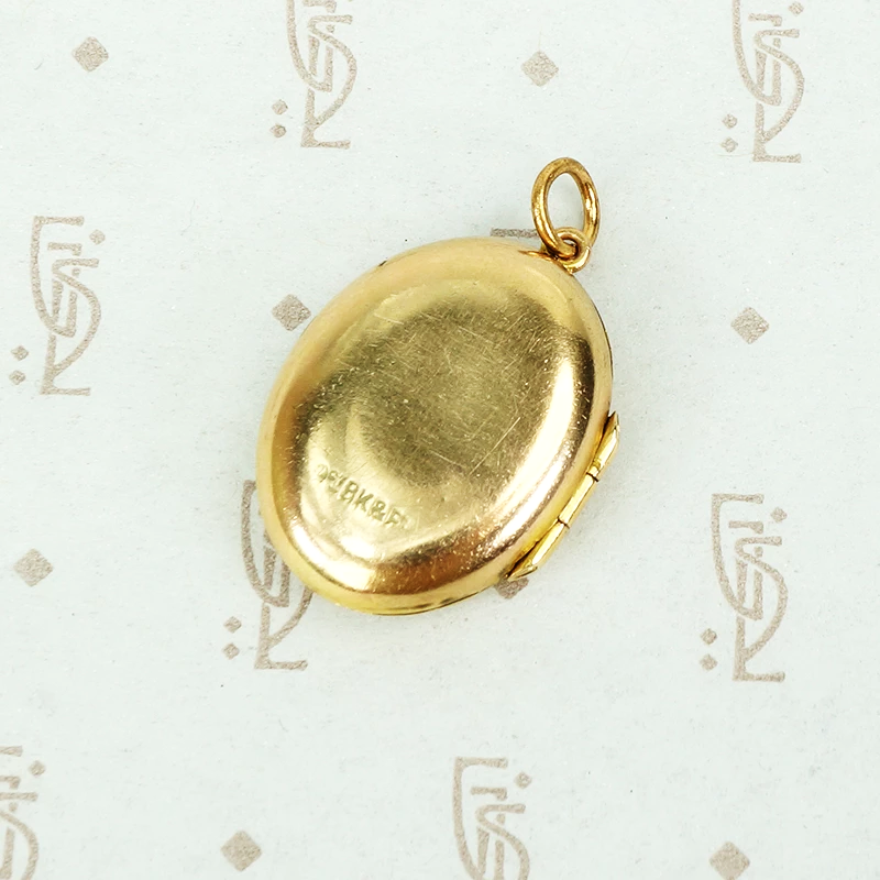 Vintage Victorian 9ct Feather Locket