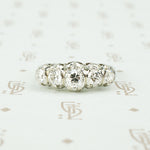 Gorgeous Edwardian Platinum Diamond Band