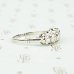 Gorgeous Edwardian Platinum Diamond Band